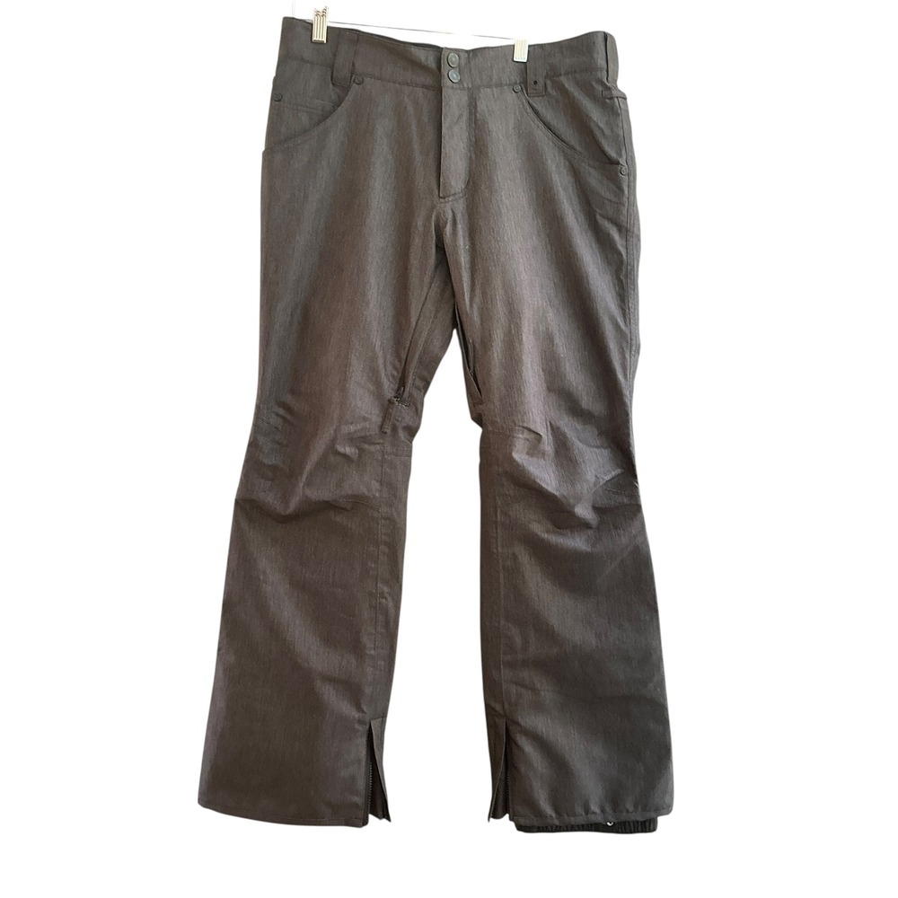 Snow Pants Skiing Winter Outdoor Insulated Waterproof Gray